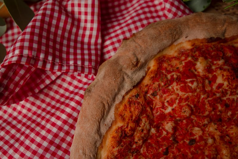 Outer Drive vegetarian pizza with vegetables